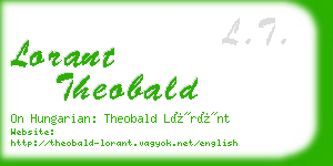 lorant theobald business card